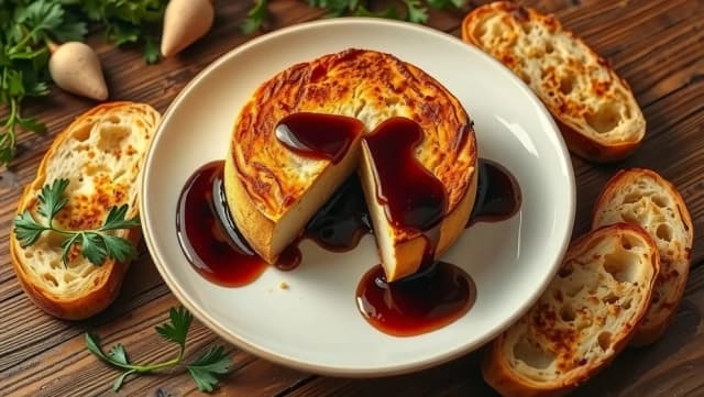 Brie ost i ugn med balsamico smakar underbar