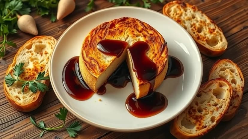 Brie ost i ugn med balsamico smakar underbar