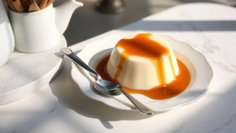 Dulce de leche pannacotta för hemmet