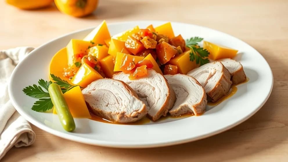 Fläskfilé med mango chutney enligt Jenny