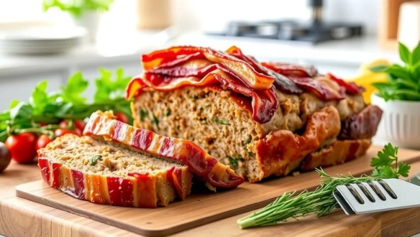 Världens godaste köttfärslimpan med bacon