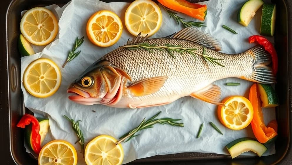 Hel abborre i ugn hemma hos dig