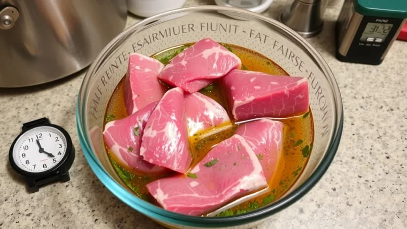 Hur länge kan kött ligga i marinad