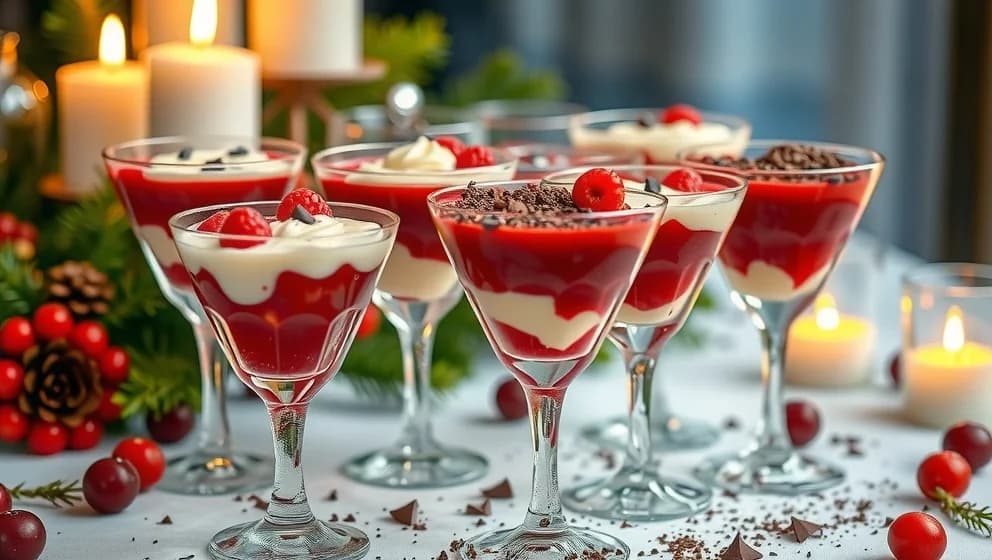 Jul efterrätt i glas som imponerar dina gäster