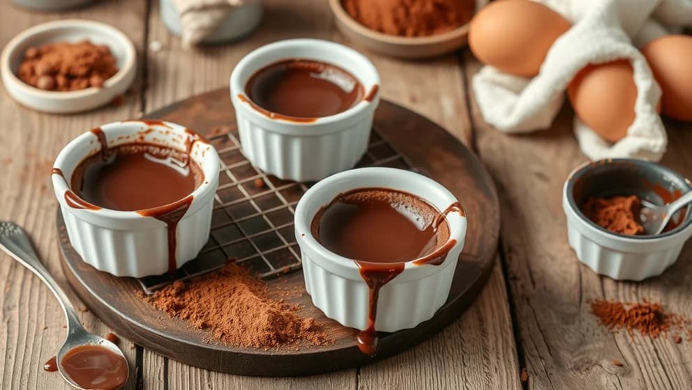 Kladdkaka i små formar hemma