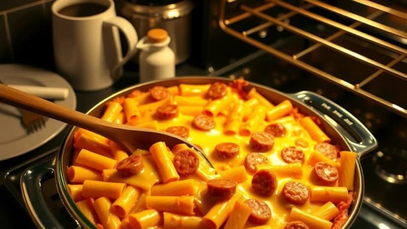 Korvgratäng med pasta från Jennys matblogg