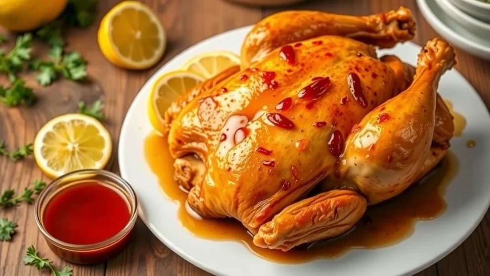 Kyckling med citron och honung hemma