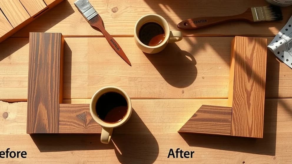 Måla pallkragar med kaffe hemma