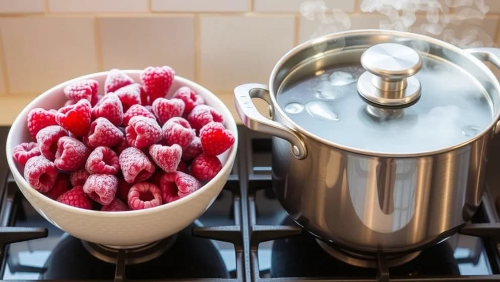 Måste man koka frysta hallon