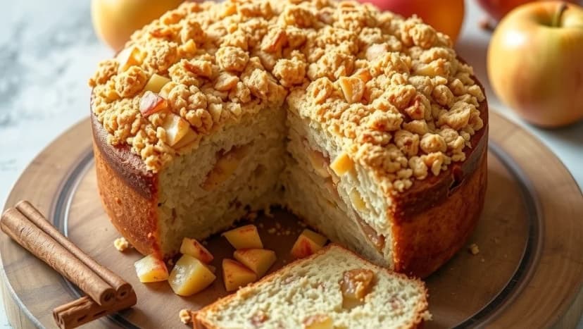 Mormors äppelkaka med ströbröd