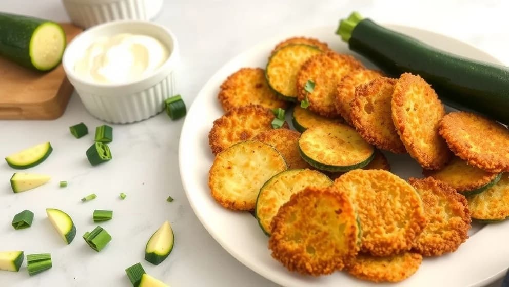 Panerad zucchini med panko är så gott