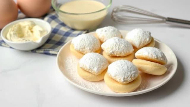 Petit choux med vaniljkräm är verkligen gott