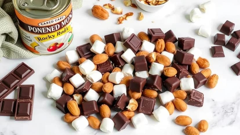 Rocky road kondenserad mjölk hemma