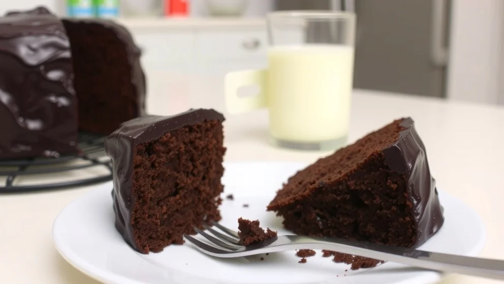 Saftig chokladkaka med glasyr som smakar himla gott