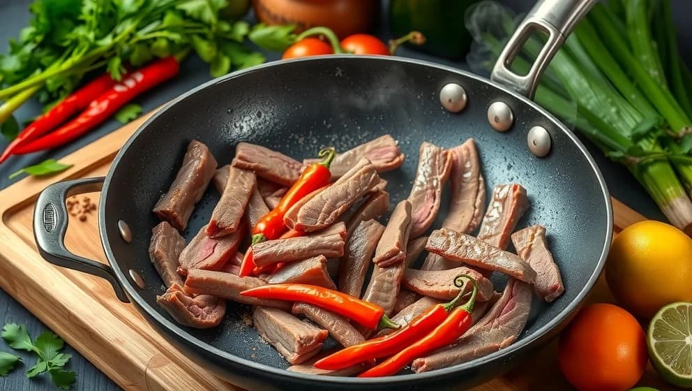 Strimlad biff thai recept som smaka hemma