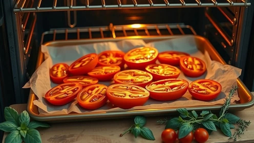 Så goda blir tomater i ugn på låg temperatur