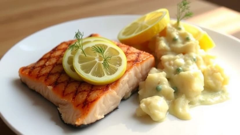 Ugnsbakad lax med potatisgratäng hemma